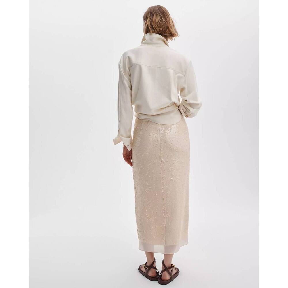 NEW RAG & BONE kali pull-on skirt in soft pink - Picture 3 of 4